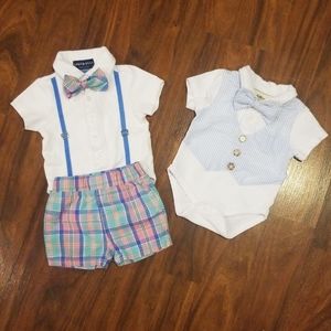 4/$20 or 2/$10  Bow Tie Bodysuits & Shorts (3-6M)